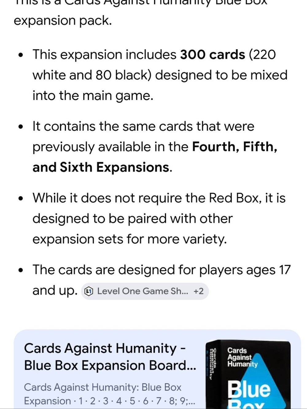 Cards Against Humanity Blue Box - Picture 7 of 7